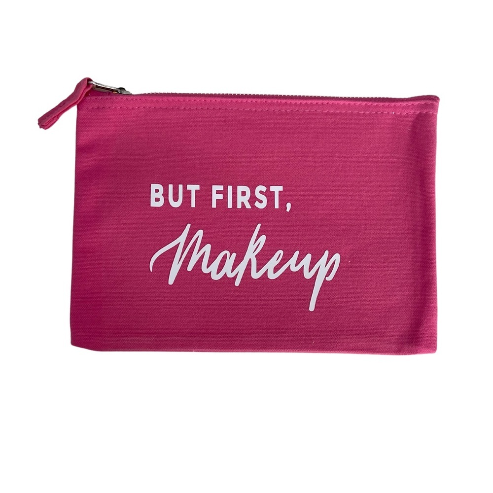 PINK MAKEUP BAG ‘BUT FIRST MAKEUP’